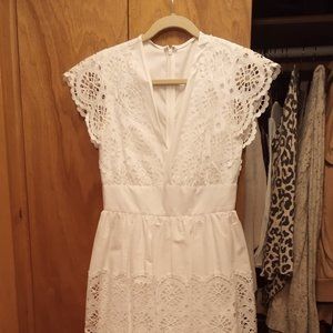 Beautiful Lela Rose lace eyelet dress.